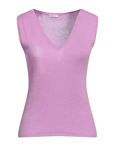 ROSSOPURO Maglia Gilet Lilla 100% Cachemire