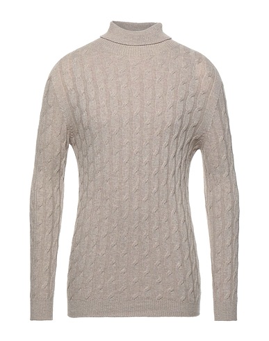 ALPHA STUDIO Turtleneck Beige 50% Viscose, 16% Nylon, 14% Wool, 11% Cashmere, 9% Polyester