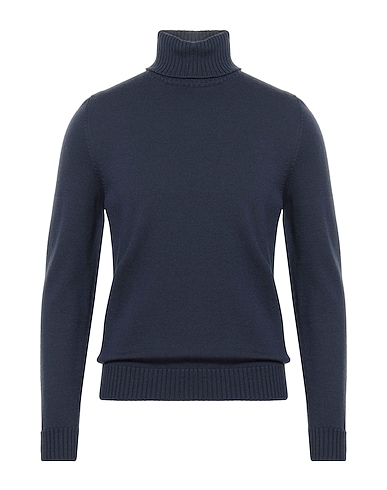 DRUMOHR Turtleneck Slate blue 100% Merino Wool