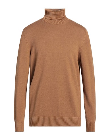 DRUMOHR Polo neck CAMMELLO 100% Merino Wool