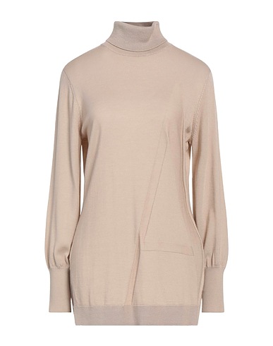 ARMANI EXCHANGE Polo neck Beige 100% Virgin Wool, Elastane, Polyamide, Wool