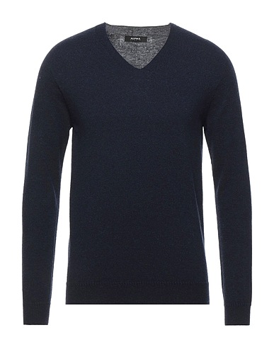 ALPHA STUDIO Sweater Midnight blue 50% Viscose, 16% Nylon, 14% Wool, 11% Cashmere, 9% Polyester