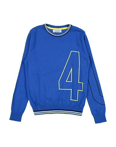 PACIOTTI 4US Pullover Blu 100% Cotone
