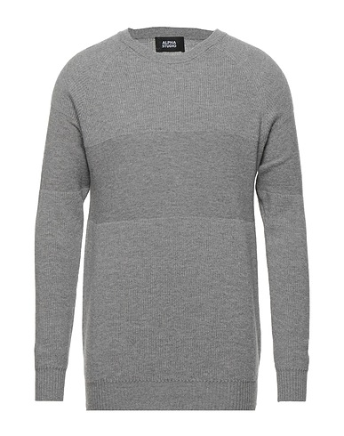 ALPHA STUDIO Sweater Grey 100% Geelong Wool