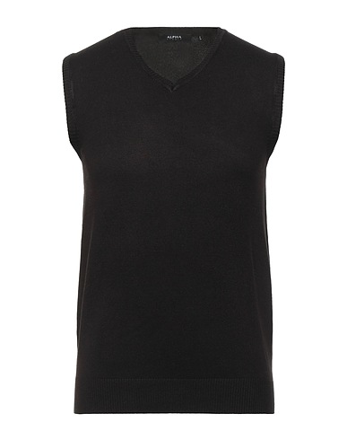 ALPHA STUDIO Jumper Black 70% Viscose, 30% Polyamide