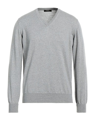 ALPHA STUDIO Sweater Light grey 100% Merino Wool, Lambskin
