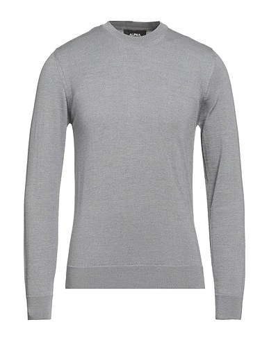 ALPHA STUDIO Sweater Grey 100% Merino Wool