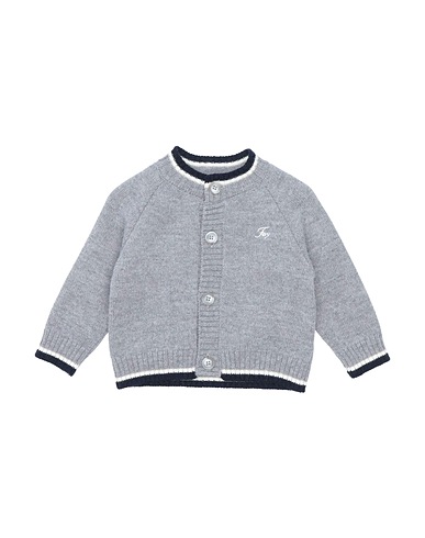 FAY Cardigan Grey 90% Wool, 10% Cashmere