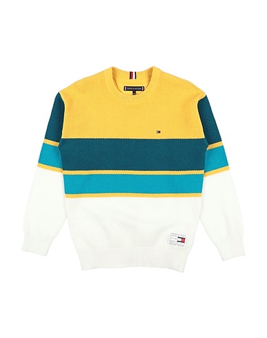 TOMMY HILFIGER Pullover Giallo ocra 100% Cotone