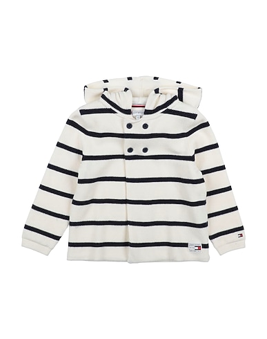 TOMMY HILFIGER Cardigan Ivory 50% Viscose, 28% Polyester, 22% Polyamide