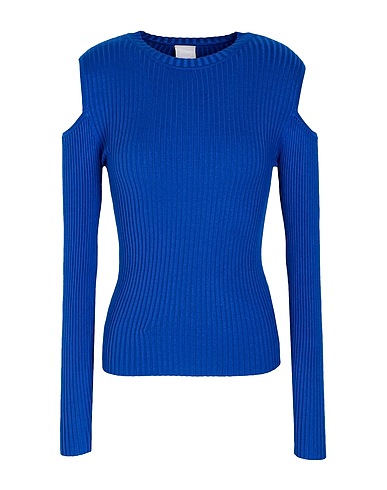 8 by YOOX Jumper Blue 82% Viscose, 16% Polyamide, 2% Elastane