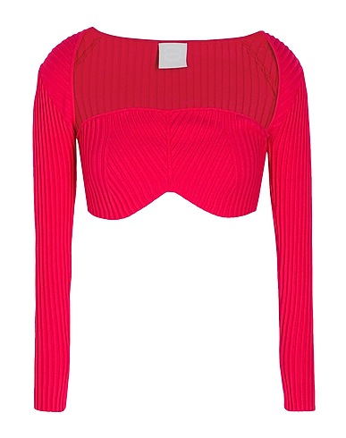8 by YOOX Top Fucsia 59% Viscosa, 24% Poliéster, 15% Poliamida, 2% Elastán