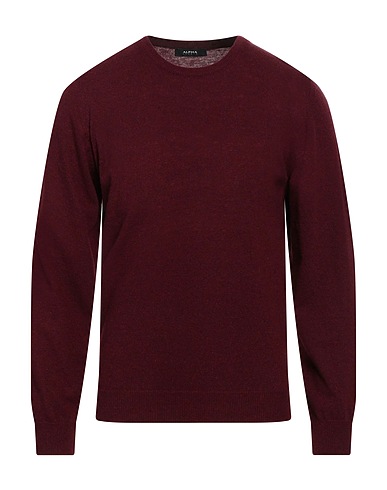 ALPHA STUDIO Sweater Burgundy 35% Viscose, 30% Nylon, 30% Wool, 5% Cashmere