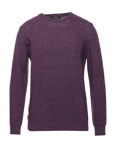 ALPHA STUDIO Jumper Dark purple 35% Viscose, 30% Nylon, 30% Wool, 5% Cashmere