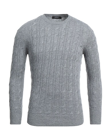 ALPHA STUDIO Jumper Grey 50% Viscose, 16% Nylon, 14% Wool, 11% Cashmere, 9% Polyester