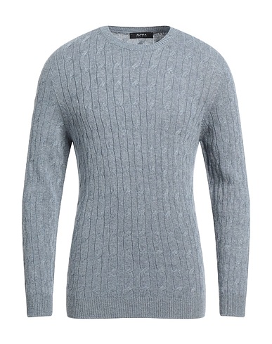 ALPHA STUDIO Jumper Slate blue 50% Viscose, 16% Nylon, 14% Wool, 11% Cashmere, 9% Polyester
