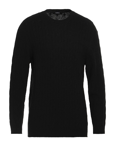 ALPHA STUDIO Pullover Nero 50% Viscosa, 16% Nylon, 14% Lana, 11% Cachemire, 9% Poliestere