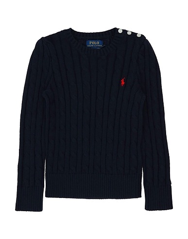 POLO RALPH LAUREN Sweater Cable-Knit Cotton Sweater
 Midnight blue 100% Cotton