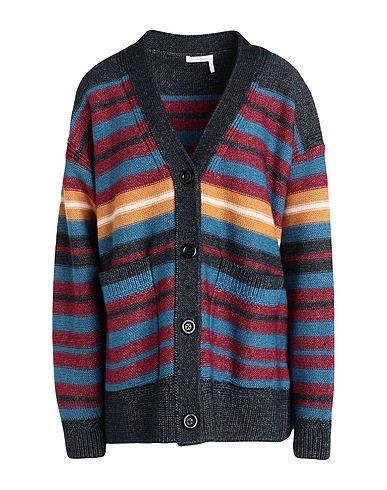 SEE BY CHLOÉ Cardigan Midnight blue 60% Polyester, 35% Cotton, 5% Wool