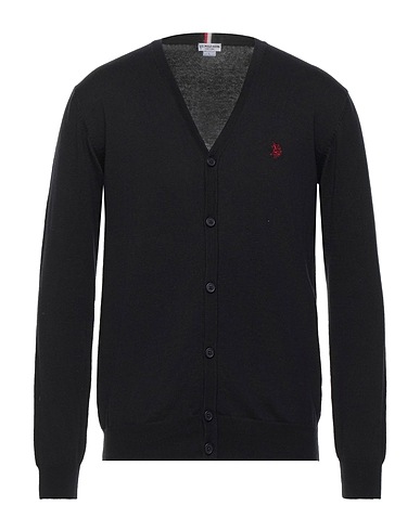 U.S.POLO ASSN. Cardigan Black 90% Cotton, 10% Cashmere
