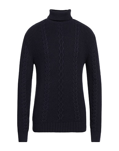 PATRIZIA PEPE Polo neck Midnight blue 50% Viscose, 28% Polyester, 22% Polyamide