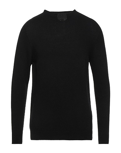 ALPHA STUDIO Sweater Black 50% Viscose, 16% Nylon, 14% Wool, 11% Cashmere, 9% Polyester