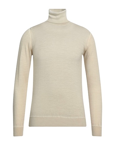 ALPHA STUDIO Polo neck Beige 100% Merino Wool