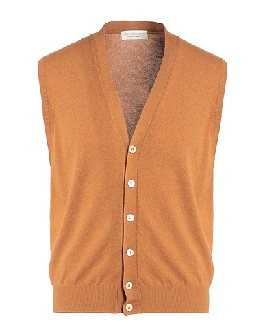 FILIPPO DE LAURENTIIS Cardigan Cammello 100% Cachemire