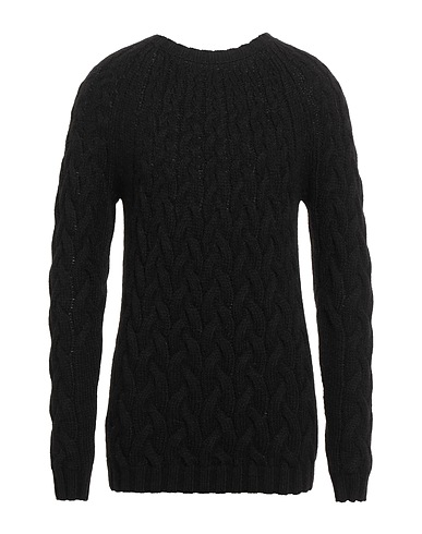 ALPHA STUDIO Pullover Nero 45% Acrilico, 40% Lana di baby alpaca, 15% Lana