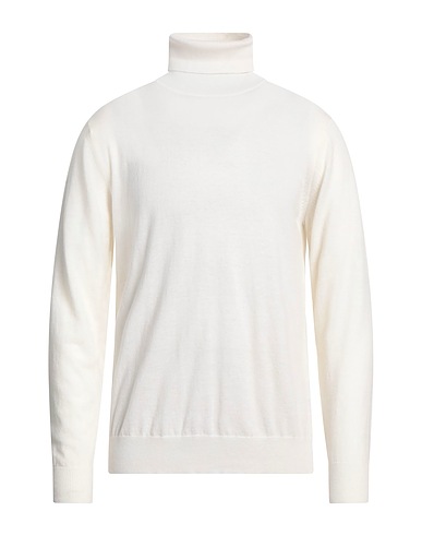 DIKTAT Polo neck Ivory Merino Wool