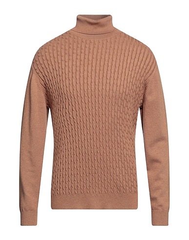 DIKTAT Polo neck Camel 40% Viscose, 30% Polyamide, 25% Acrylic, 5% Cashmere