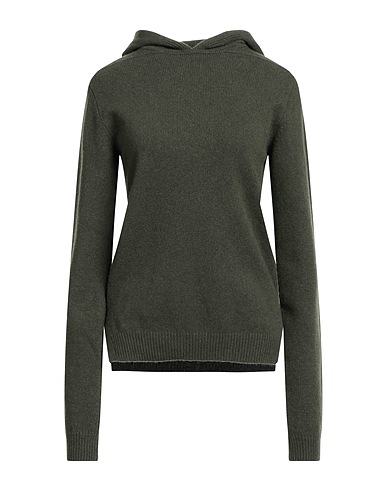 RICK OWENS Cashmere blend Military green 97% Cashmere, 3% Wool
