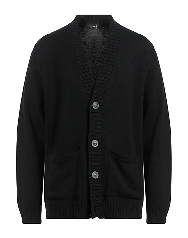 ALPHA STUDIO Cardigan Black 35% Polyamide, 30% Wool, 20% Viscose, 15% Cashmere