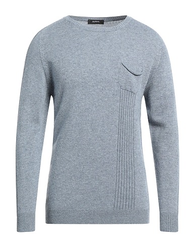 ALPHA STUDIO Jumper Slate blue 50% Viscose, 16% Nylon, 14% Wool, 11% Cashmere, 9% Polyester