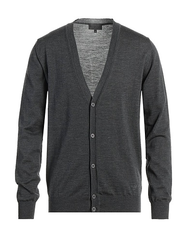 EMPORIO ARMANI Cardigan Charcoal 100% Virgin Wool