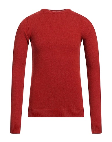 RICK OWENS Cashmere jumper Brick red 97% Cashmere, 3% Wool