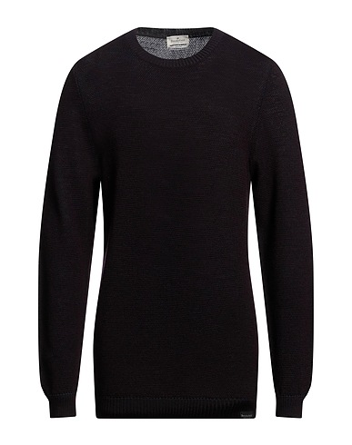 BROOKSFIELD Jumper Dark brown 65% Virgin Wool, 18% Acrylic, 12% Wool, 5% Viscose