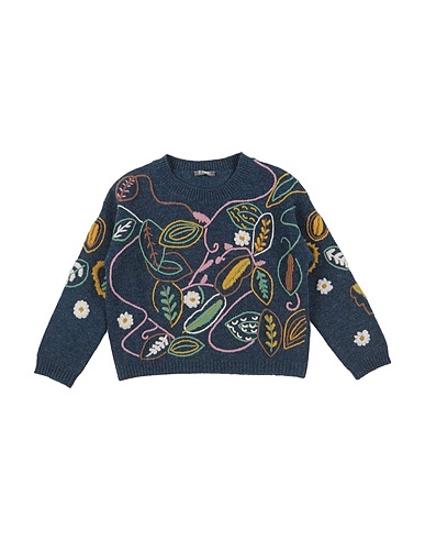IL GUFO Pullover Blu 100% Lana Vergine