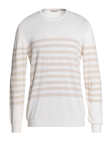 CASHMERE COMPANY Jumper White 100% Linen