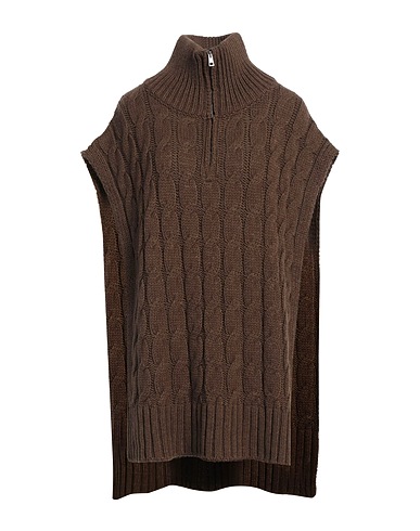 19.70 NINETEEN SEVENTY Cloak Brown 50% Virgin Wool, 50% Acrylic