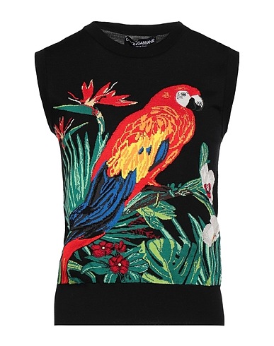DOLCE&GABBANA Jumper Black 70% Virgin Wool, 30% Silk