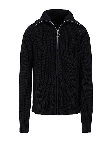 8 by YOOX Cardigan Black 100% Organic cotton