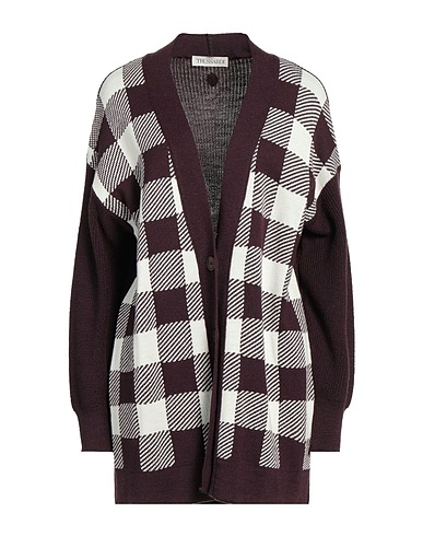 TRUSSARDI Cardigan Burgundy 50% Acrylic, 50% Virgin Wool