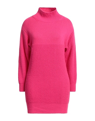 N.O.W. ANDREA ROSATI CASHMERE Polo neck Fuchsia 50% Cashmere, 24% Viscose, 22% Wool, 4% Polyamide