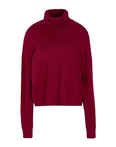 8 by YOOX Turtleneck KNIT RELAXED FIT ROLL-NECK  Mauve 30% Lyocell, 30% Recycled polyamide, 30% Recycled wool, 10% Recycled cashmere