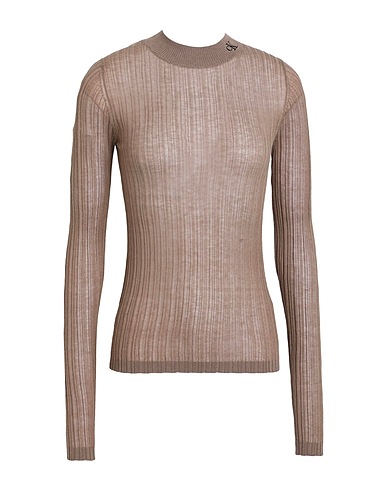 CALVIN KLEIN JEANS Rollkragenpullover Khaki 65% Acryl, 35% Polyamid