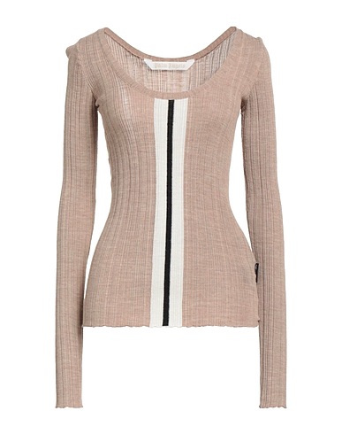 PALM ANGELS Sweater Beige 52% Acrylic, 23% Virgin Wool, 15% Alpaca wool, 10% Polyamide, Polyester