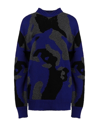 LES HOMMES Jumper Bright blue 100% Virgin Wool