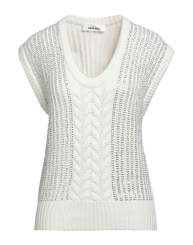 CIRCUS HOTEL Sleeveless sweater White 50% Wool, 50% Polyamide