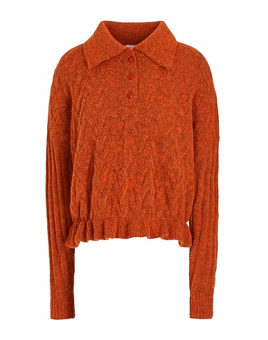 8 by YOOX Pullover Orange 45% Acryl, 25% Wolle, 16% Polyamid, 11% Polyester, 3% Andere Fasern